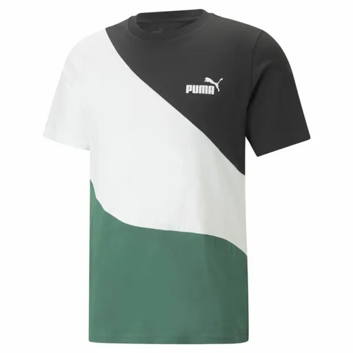 T-Shirt Puma Power Cat Verde Homem