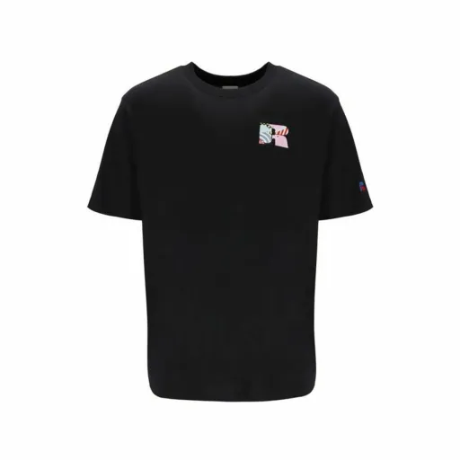 Camisola de Manga Curta Russell Athletic Emt E36221 Preto Homem