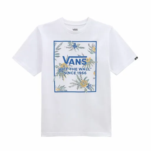 Camisola de Manga Curta Criança Vans Califlower Box-B Branco