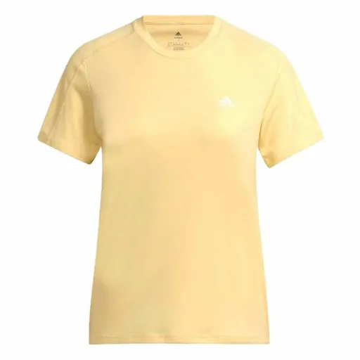 Camisola de Manga Curta Mulher Adidas Run It Amarelo