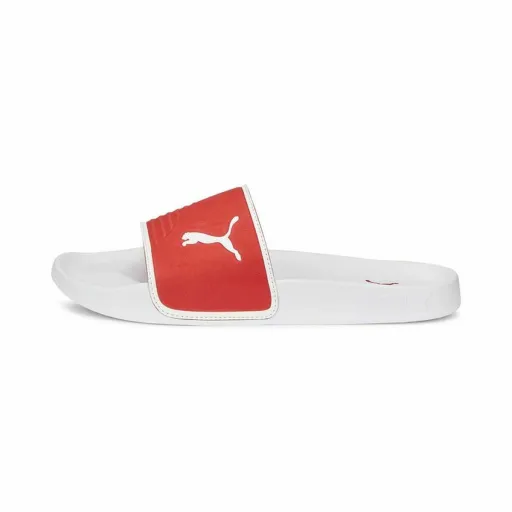 Chinelos Puma 2.0 Shower Branco Vermelho Borracha