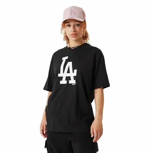 Camisola de Manga Curta Mulher New Era  Essentials LA Dodgers