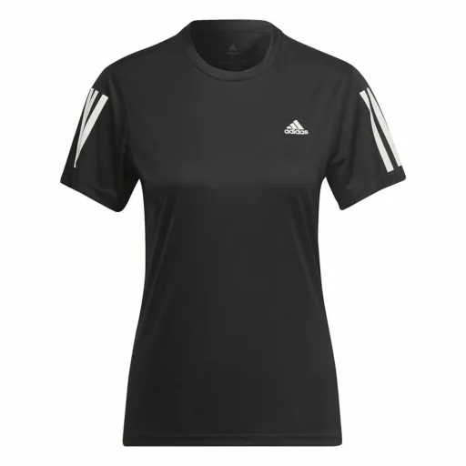 Camisola de Manga Curta Mulher Adidas Own The Run Preto