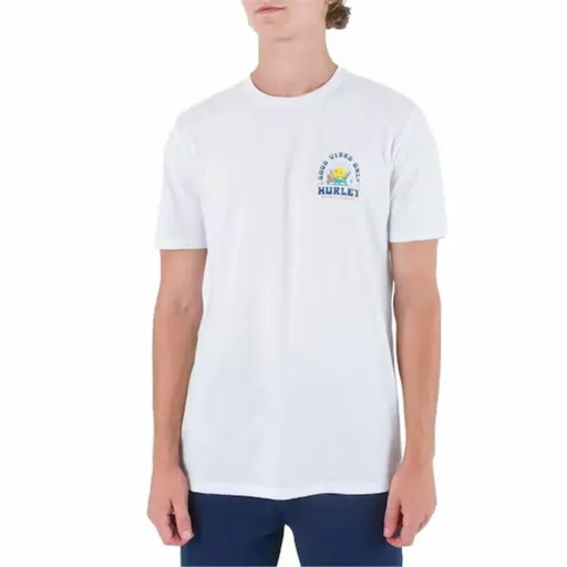 Camisola de Manga Curta Homem Hurley Everyday Vacation Branco