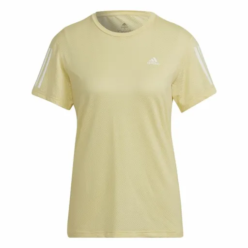 Camisola de Manga Curta Mulher Adidas Own Cooler Amarelo