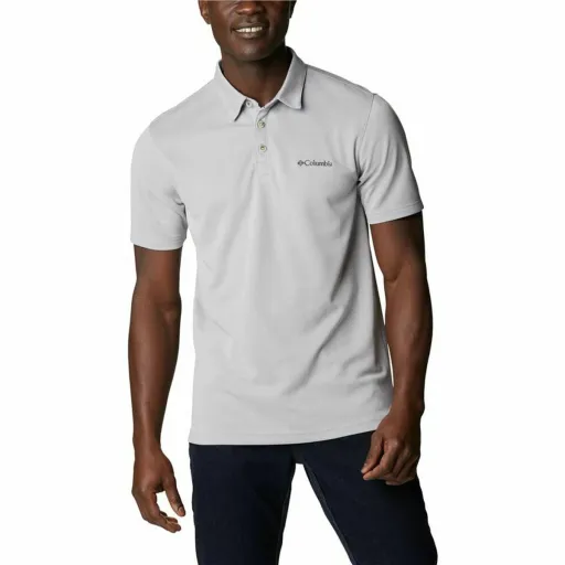 Polo de Manga Curta Homem Columbia Nelson Point™ Cinzento