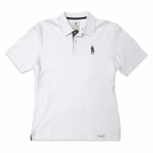 Polo de Manga Curta Homem OMP Driver Icon Branco