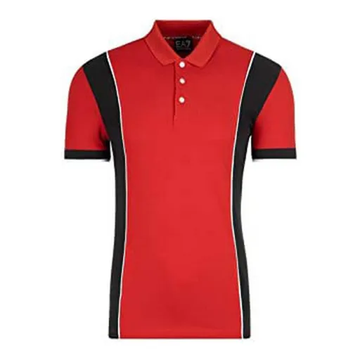 Polo de Manga Curta Homem Armani Jeans C1450 Vermelho