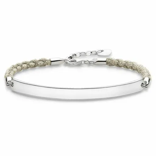 Pulseira Feminino Thomas Sabo LBA0029-173-19 Prateado Branco 15-18 cm 19,5 cm