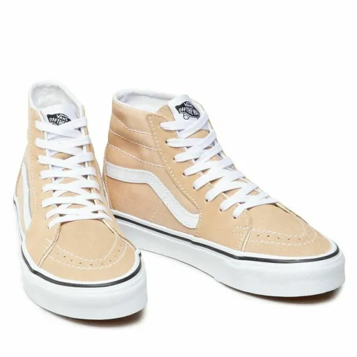 Ténis Casual de Mulher Vans  Sk8-Hi Marrom Claro