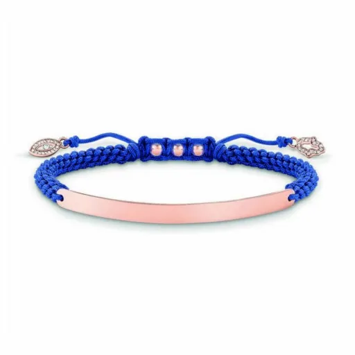 Pulseira Feminino Thomas Sabo LBA0068-898-1 Azul Ouro Rosa Prata