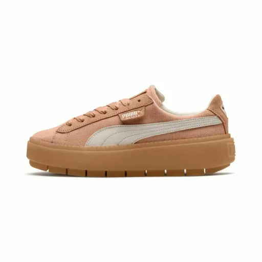 Ténis Casual de Mulher Puma Platform Trace Corduroy Laranja