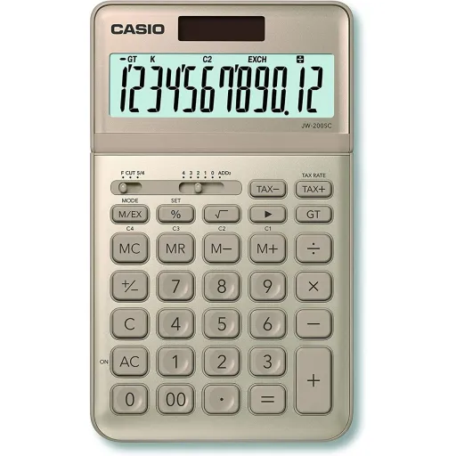 Calculadora Casio JW-200SC-GD Dourado Plástico