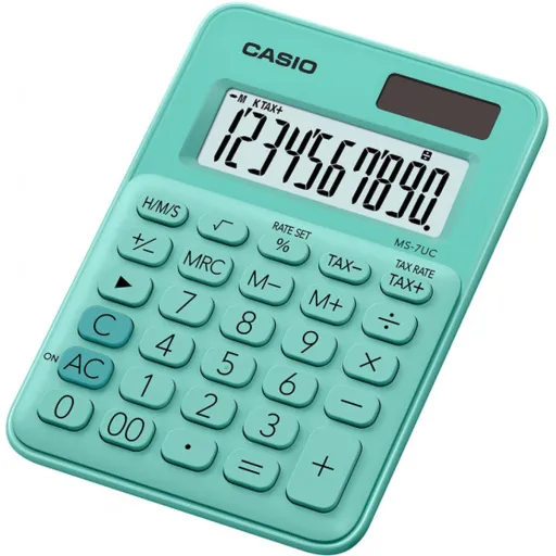 Calculadora Casio MS-7UC-GN Verde Plástico