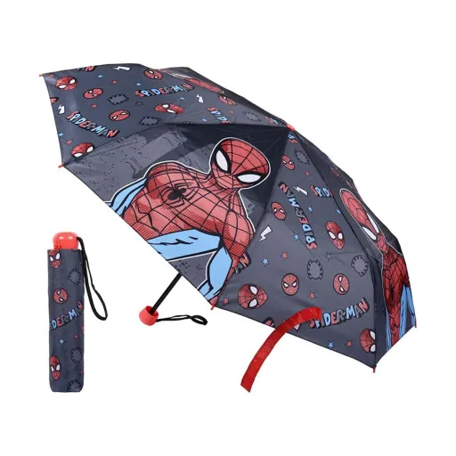 Guarda-Chuva Dobrável Spiderman Cinzento (Ø 92 cm)