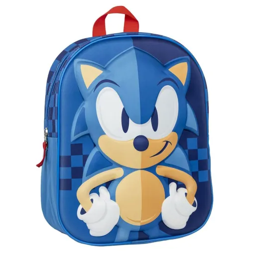 Mochila Escolar Sonic Azul 25 x 31 x 10 cm