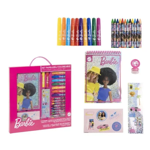 Set de Papelaria Barbie Cor de Rosa