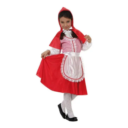 Fantasia para Crianças C3220 Vermelho Capuchinho Fantasia 5-6 Anos (4 Peças)