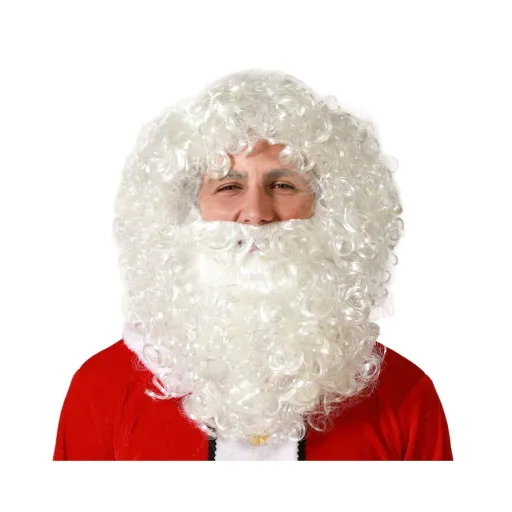 Peruca Pai Natal Branco Barba