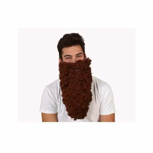 Acessório para Fantasia Curly Castanho Barba/Bigode