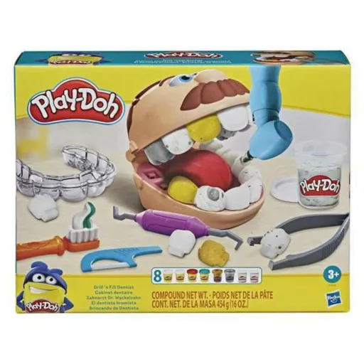 Jogo de Plasticina Play-Doh F1259 8 Botes Dentista