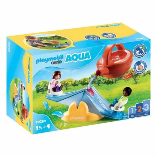 Playset 1,2,3 Water Rocker With Sprinkler Playmobil 70269 ( 7 pcs)