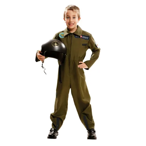 Fantasia para Crianças My Other Me Top Gun Aviador 5-6 Anos Verde