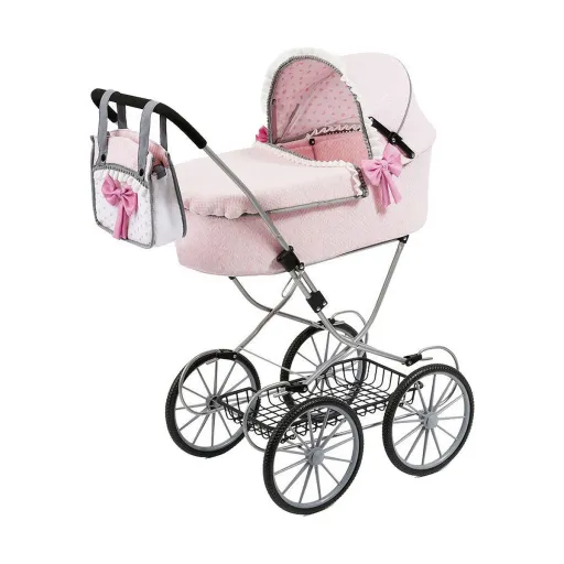 Carrinho para Bonecas Reig Dolls Pram Cor de Rosa 64 cm