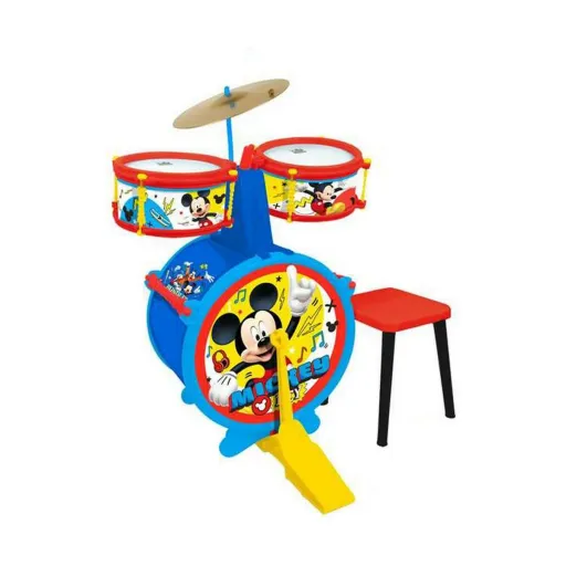 Bateria Musical Mickey Mouse Banqueta