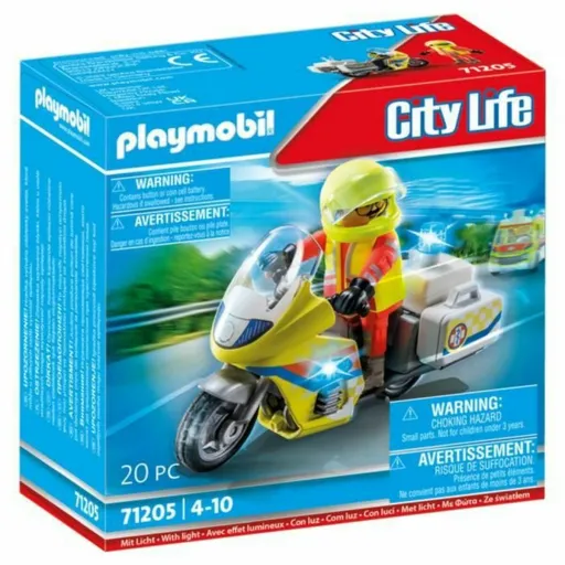 Playset de Veículos Playmobil 71205 Motocicleta 20 Peças