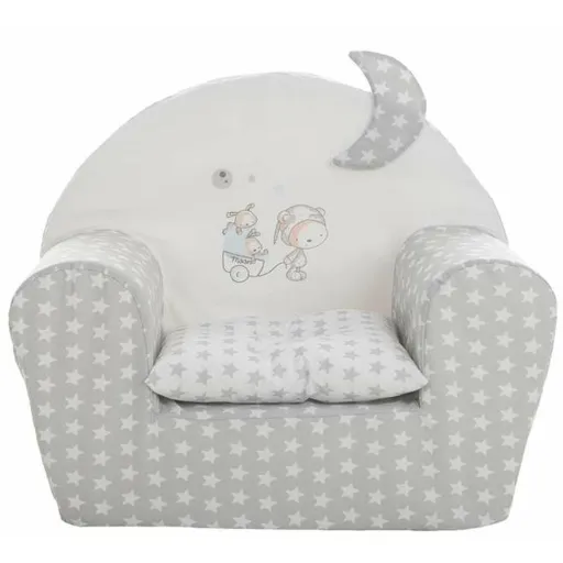 Poltrona Infantil Stars 44 x 34 x 53 cm Cinzento