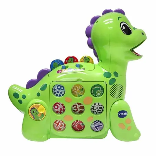 Brinquedo Interativo Vtech 35 x 13,3 x 33 cm Verde Dinossauro Brinquedo Interativo Desenho Magnético Maçã