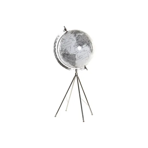 Globo Terrestre DKD Home Decor Branco Metal Plástico 27 x 25 x 61 cm