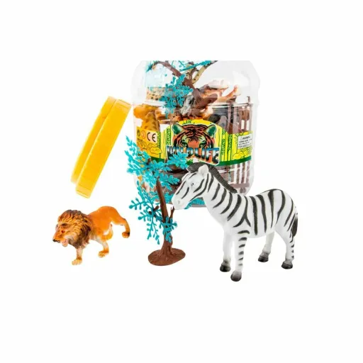 Figuras de Animais DKD Home Decor PVC Alumínio (2 Unidades)