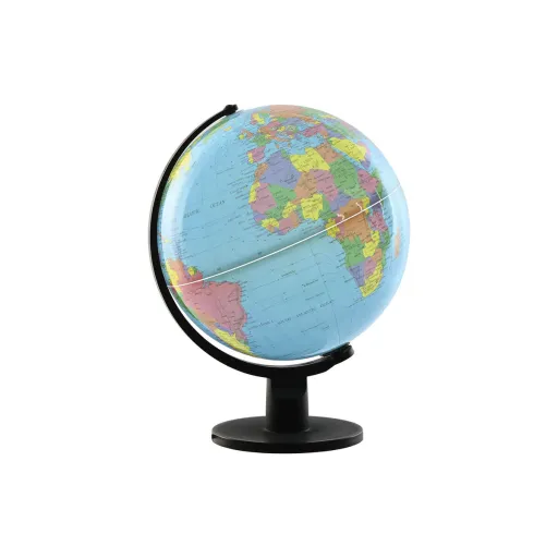 Globo Terrestre Home ESPRIT Azul Preto PVC 33 x 32 x 41 cm