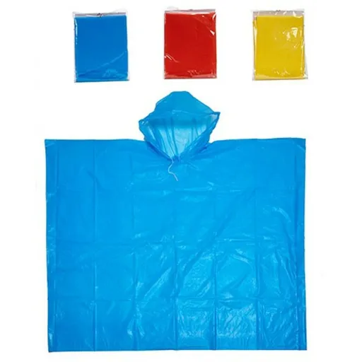 Poncho Impermeável com Capuz 110 x 87 cm Infantil