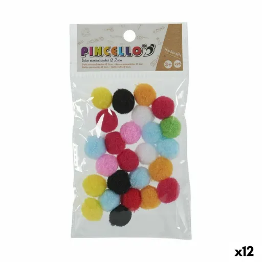 Material para Trabalhos Manuais Bolas Multicolor Ø 2 cm 12 Unidades