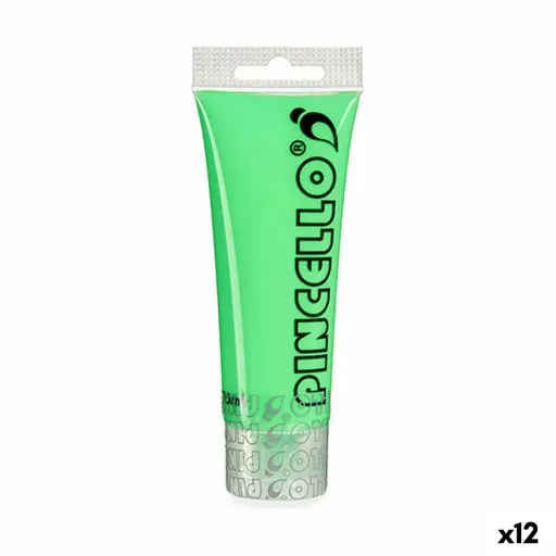 Tinta Acrílica Neon 75 ml Verde (12 Unidades)