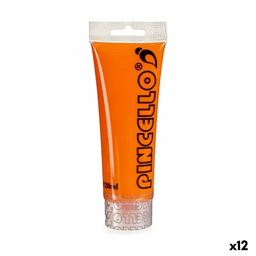 Tinta Acrílica Laranja 120 ml (12 Unidades)