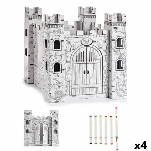 Jogo de Trabalhos Manuais com Papel Castelo (4 Unidades)