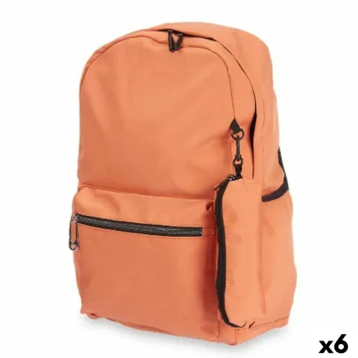 Mochila Escolar Laranja 37 x 50 x 7 cm (6 Unidades)