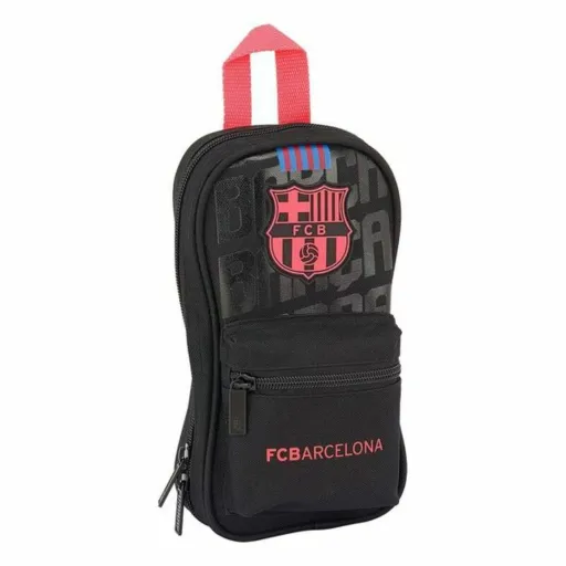 Mochila com Estojo F.C. Barcelona Preto 12 x 23 x 5 cm (33 Peças)