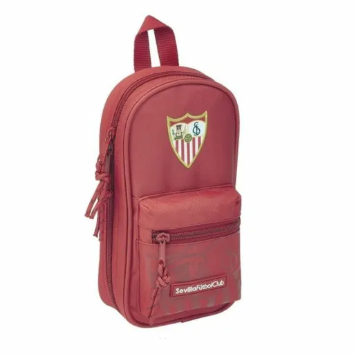 Mochila com Estojo Sevilla Fútbol Club SAF411956747 Vermelho 12 x 23 x 5 cm (33 Peças)