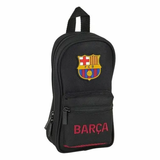 Mochila com Estojo F.C. Barcelona Preto 12 x 23 x 5 cm (33 Peças)