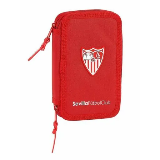 Estojo Duplo Sevilla Fútbol Club M854 Vermelho 12.5 x 19.5 x 4 cm (28 Peças)