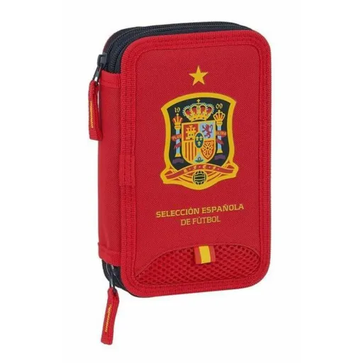 Estojo Duplo RFEF M854 Vermelho 12.5 x 19.5 x 4 cm (28 Peças)