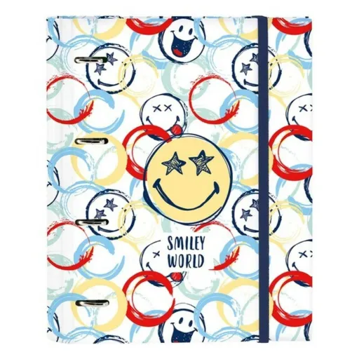 Pasta com Argolas Smiley 512090666 Multicolor (27 x 32 x 3.5 cm)