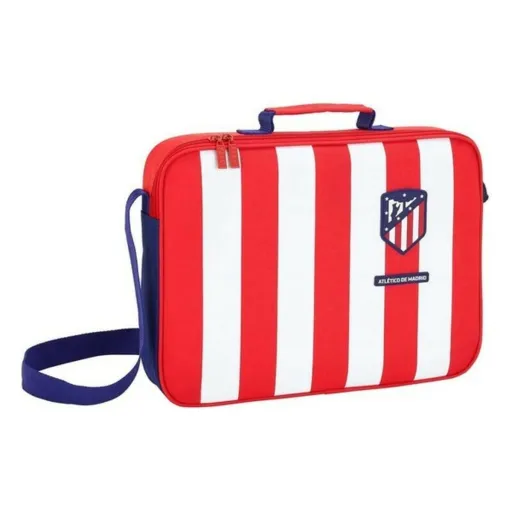 Pasta Escolar Atlético Madrid Vermelho Azul Branco (38 x 28 x 6 cm)