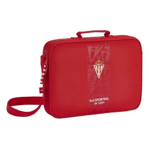 Pasta Escolar Real Sporting de Gijón Vermelho (38 x 28 x 6 cm)