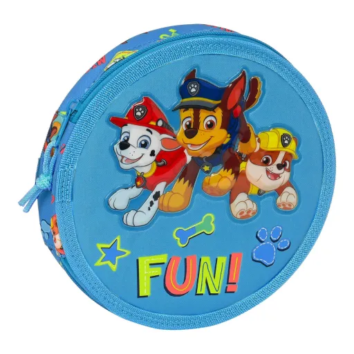 Estojo The Paw Patrol Friendship Redondo Azul (18 Peças)